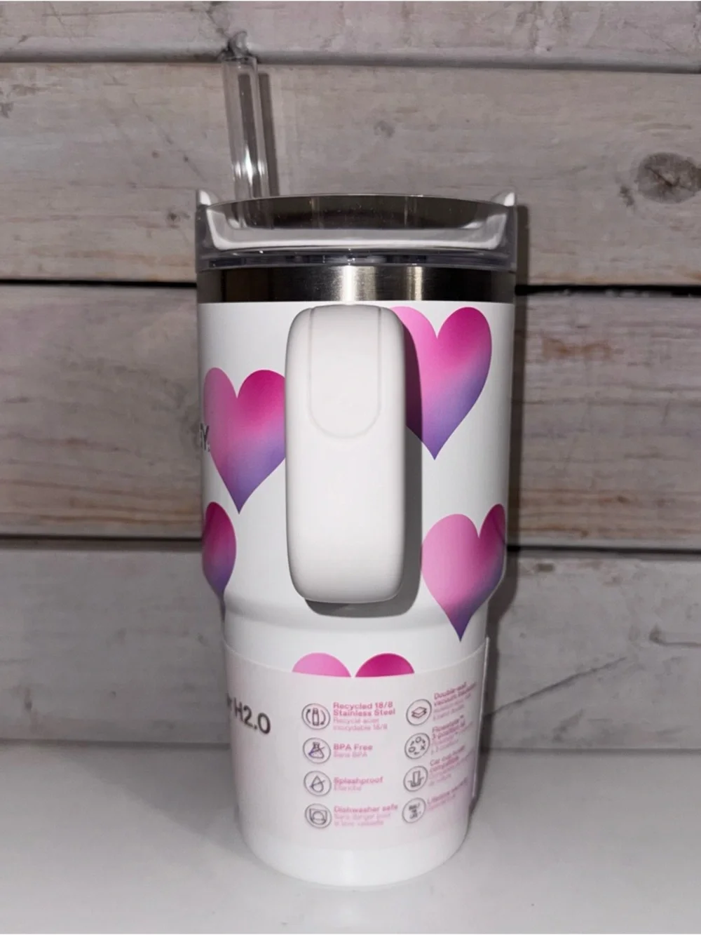 Stanley x Target 20oz Quencher - Frost Heart Gradient - Valentines NWT Release - Picture 2 of 8